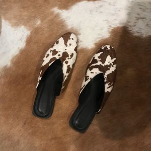 Zara Cowhide Mules